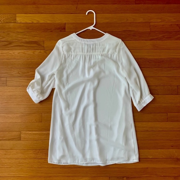 Lulu’s Highline White Shift Dress - Picture 3 of 3